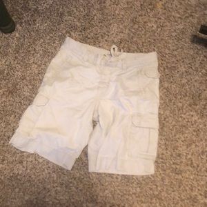 Khaki cargo shorts